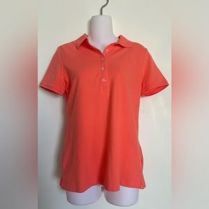 Croft & Barrow | Women’s Orange Peach Short Sleeve Polo Shirt Size Small NWT